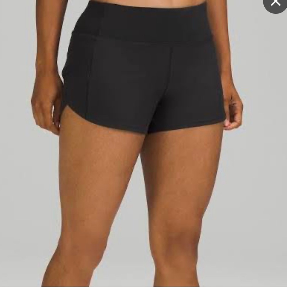 Lululemon black speed up size 8 used condition